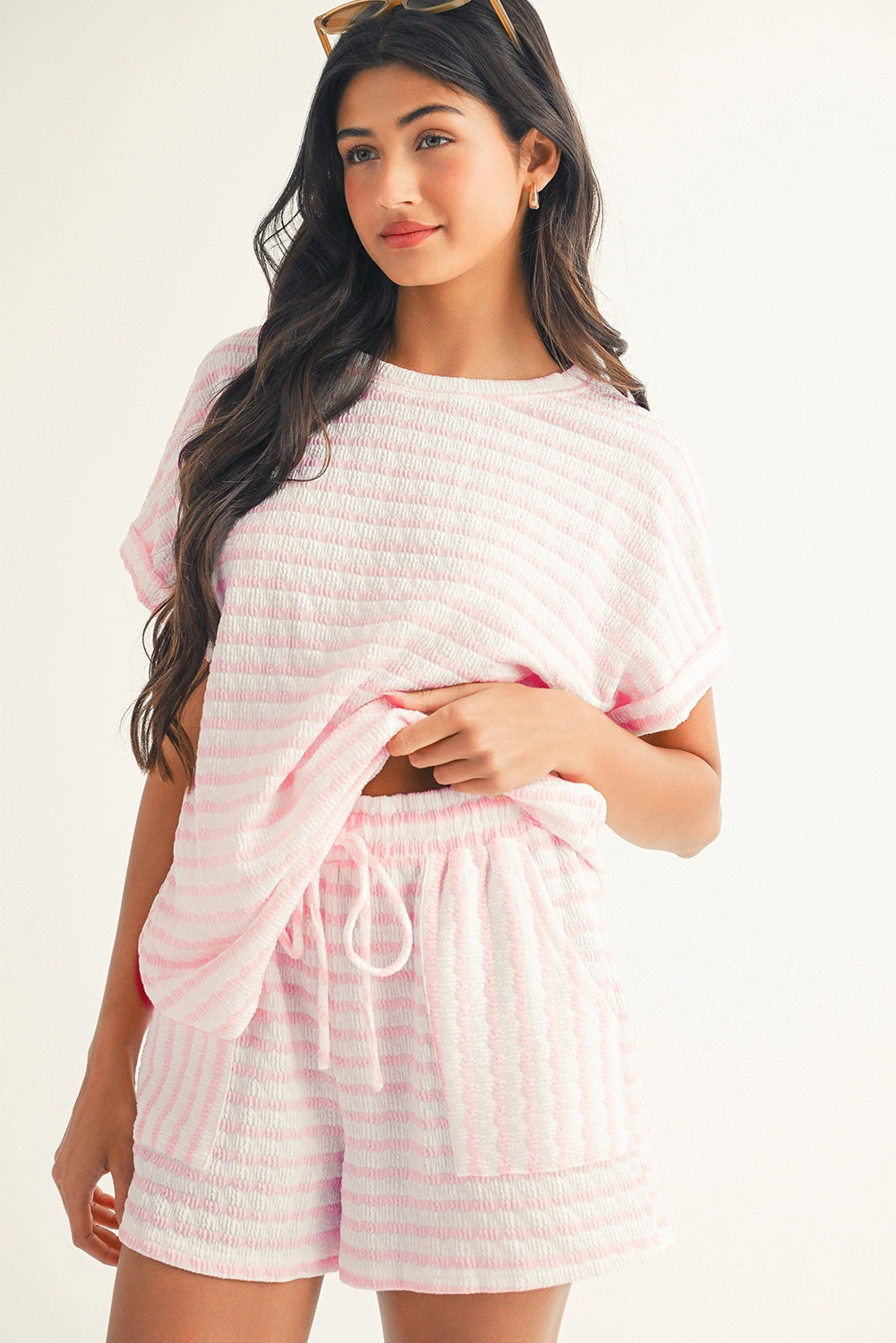 Pretty in Pink Matching Short Set