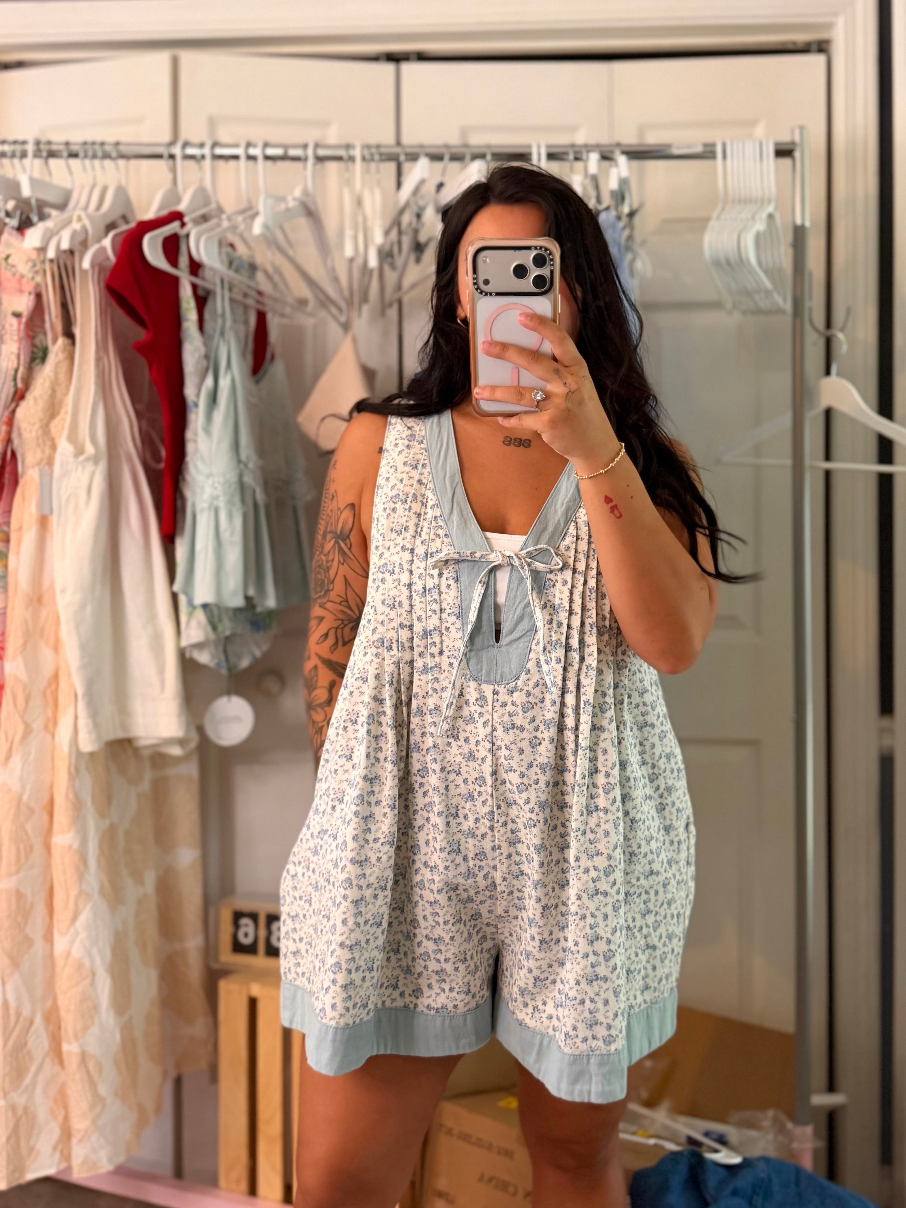 Blue Belle Romper