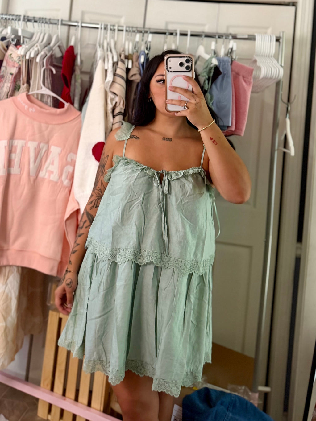 Sage Green Dress