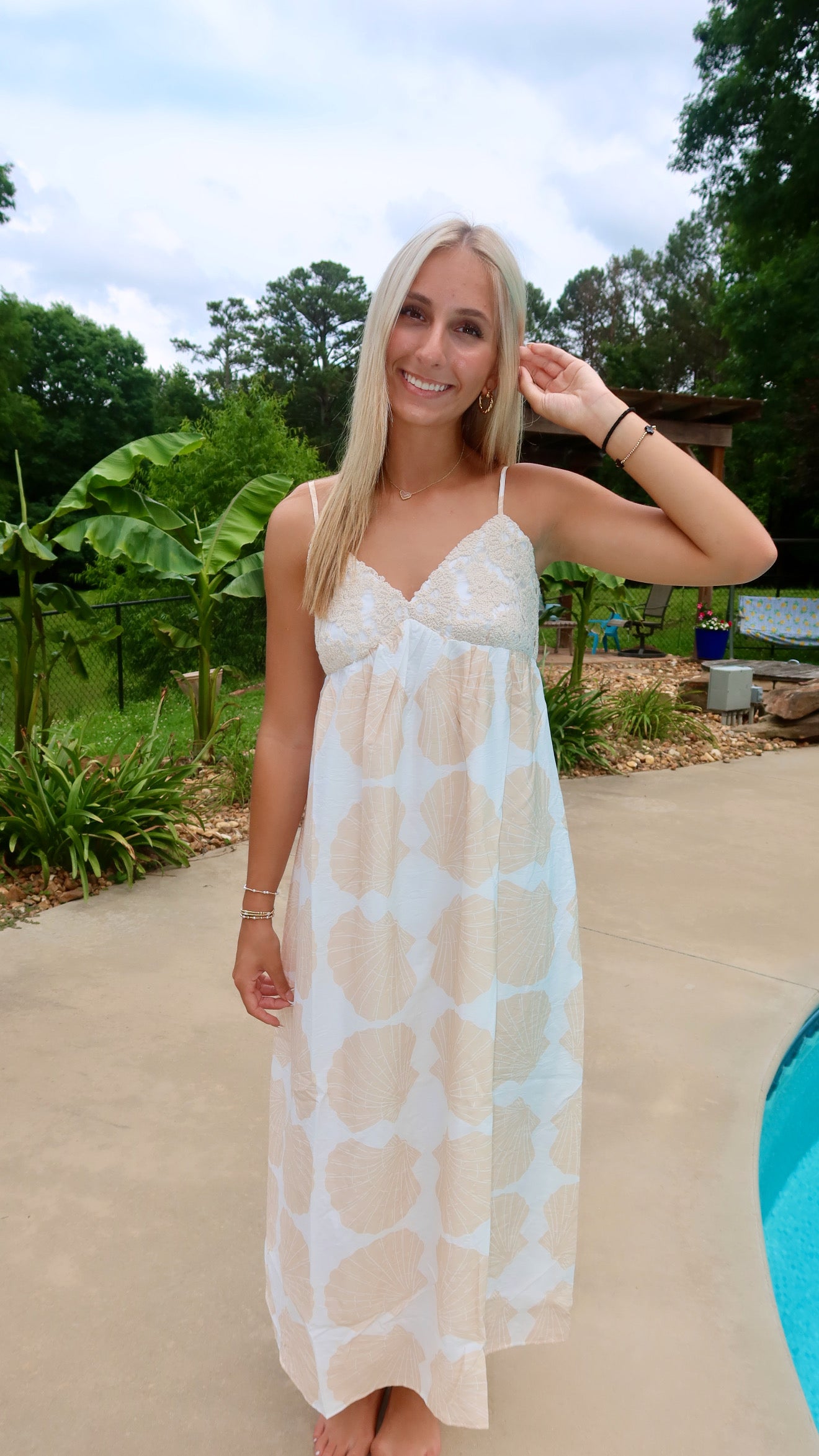Shoreline Sweetheart Maxi Dress