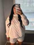Bloom Babe Quilted Short Set