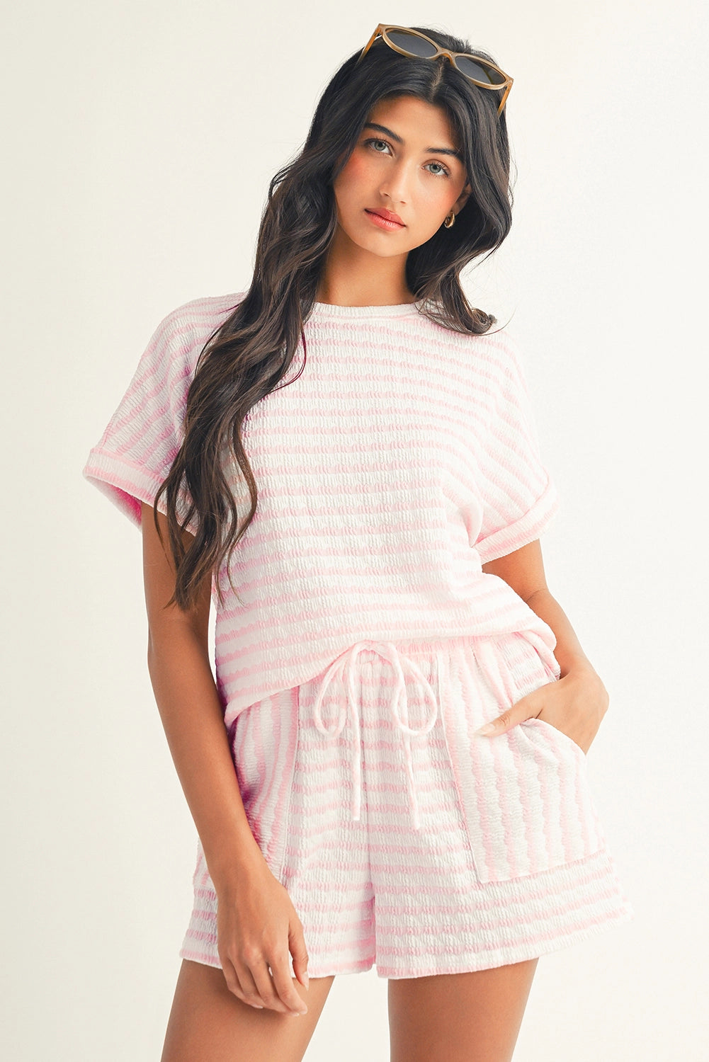 Pretty in Pink Matching Short Set