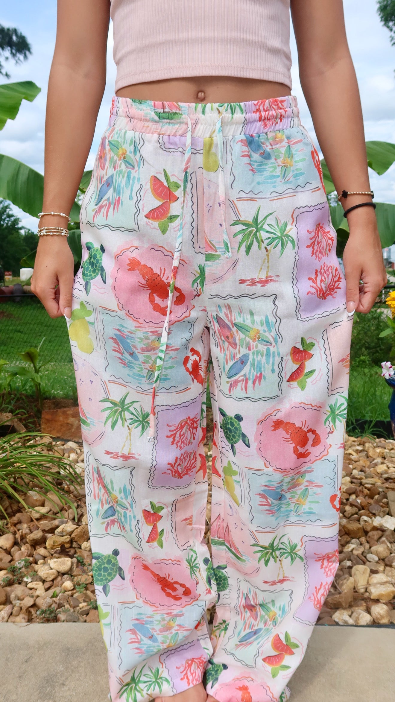 Postcards From Paradise Wide Leg Pant