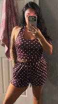 Brown Sugar Dottie Short Set