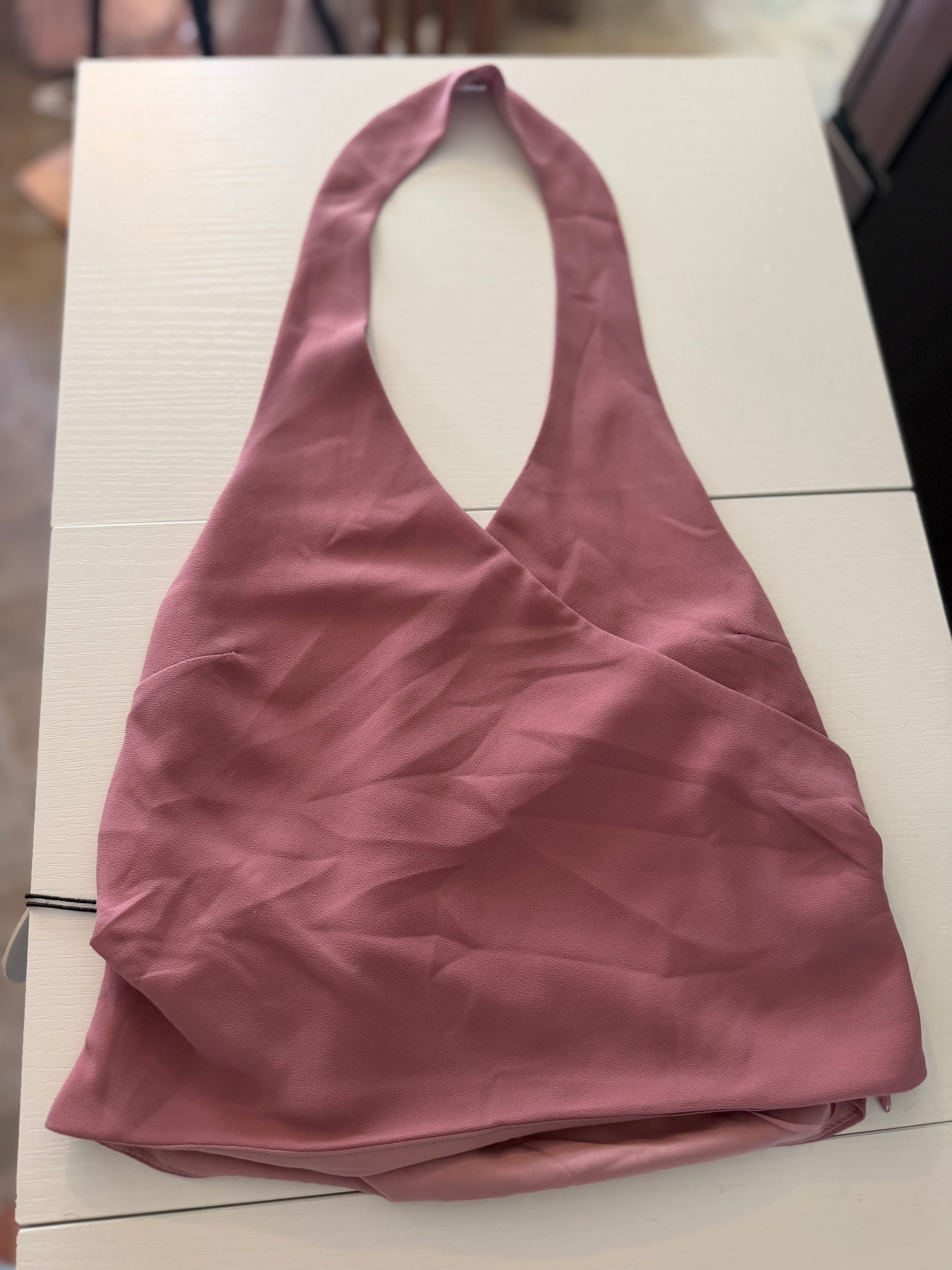 Pink Criss Cross Halter