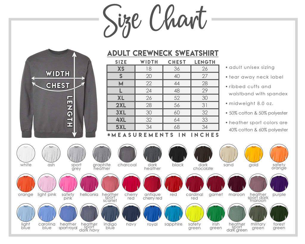 Adult Custom Embroidered Sweatshirt