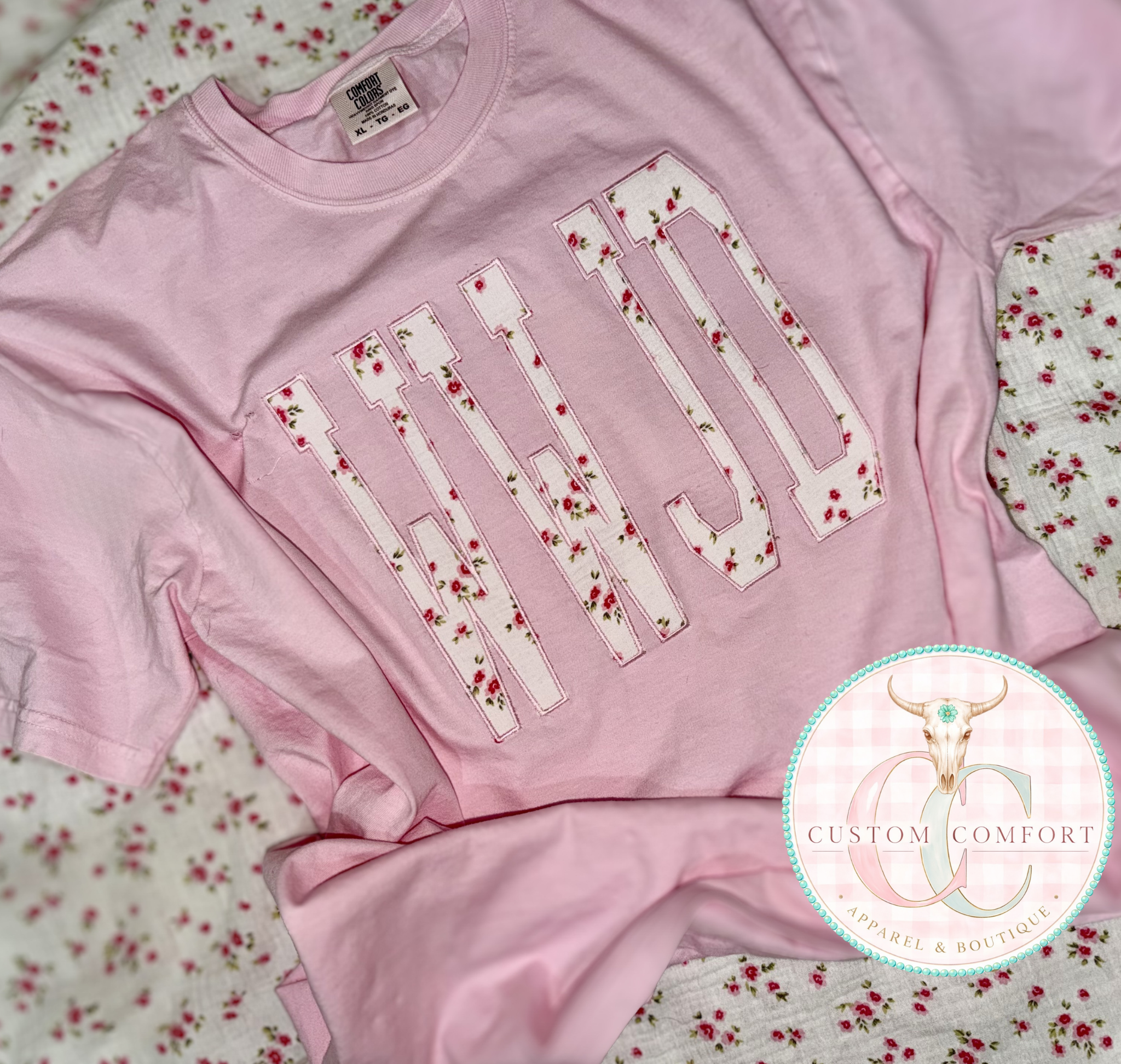 WWJD Floral Applique