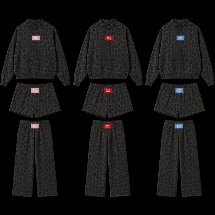 RB LEOPARD MOCKNECKS/SETS
