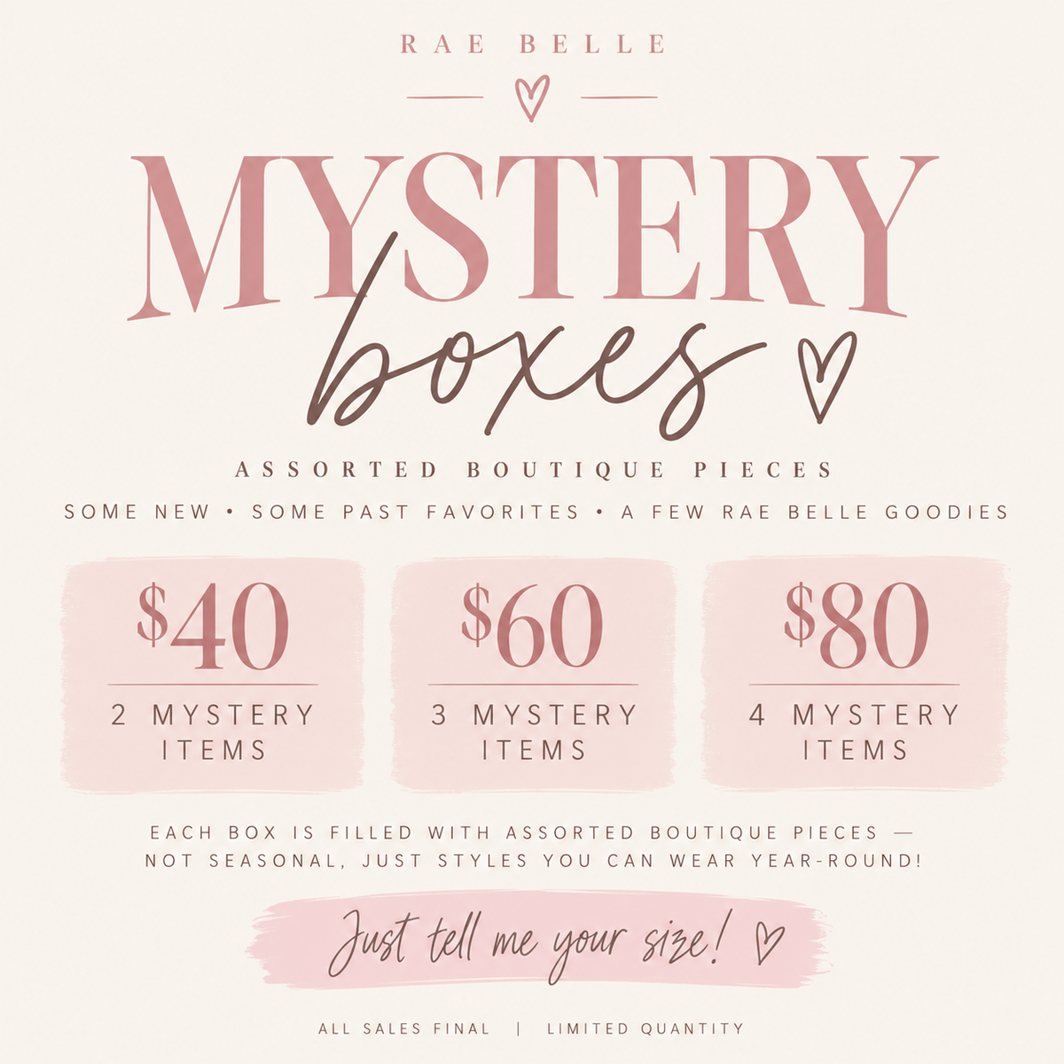Mystery Boxes ✨