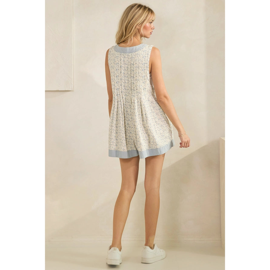 Blue Belle Romper