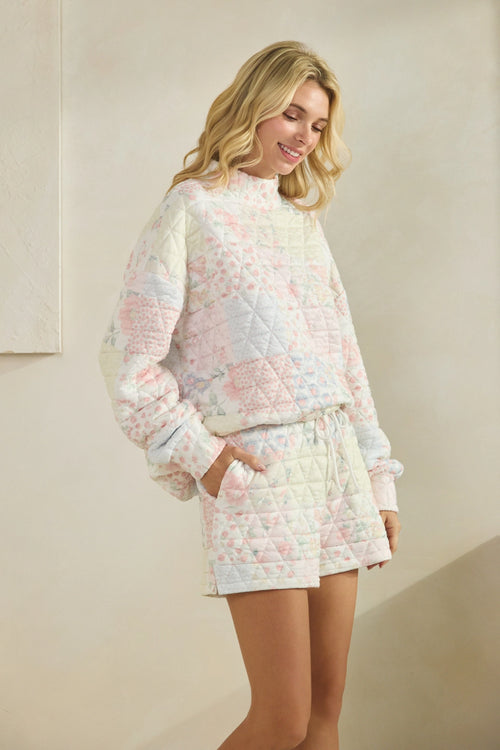 Bloom Babe Quilted Short Set